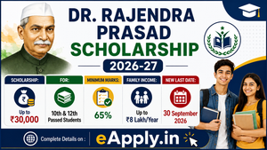 Dr. Rajendra Prasad Scholarship Program 2026-27