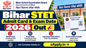 Bihar STET Admit Card & Exam Date 2026 : OUT