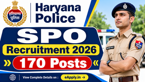 Haryana Police SPO Recruitment 2026: 170 Posts