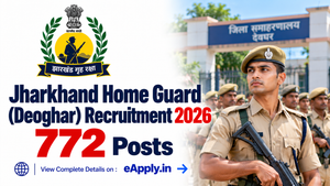 Jharkhand Home Guard Recruitment 2026: 772 Posts