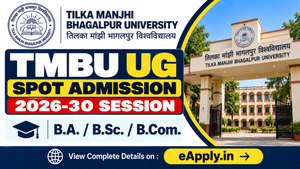 TMBU UG Spot Admission 2026-30 Session