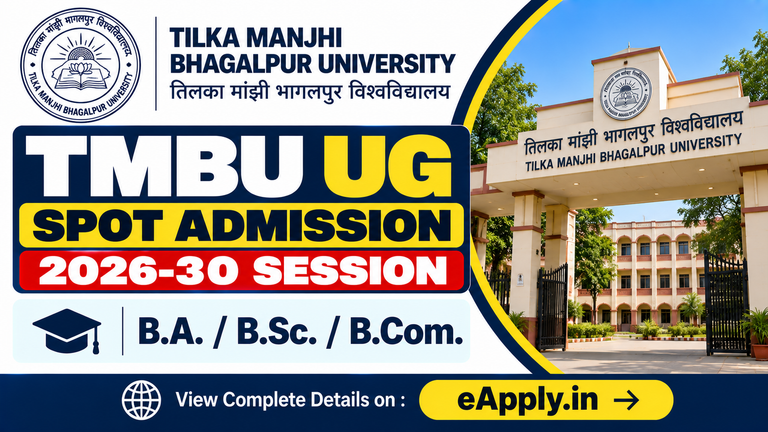 TMBU UG Spot Admission 2026-30 Session